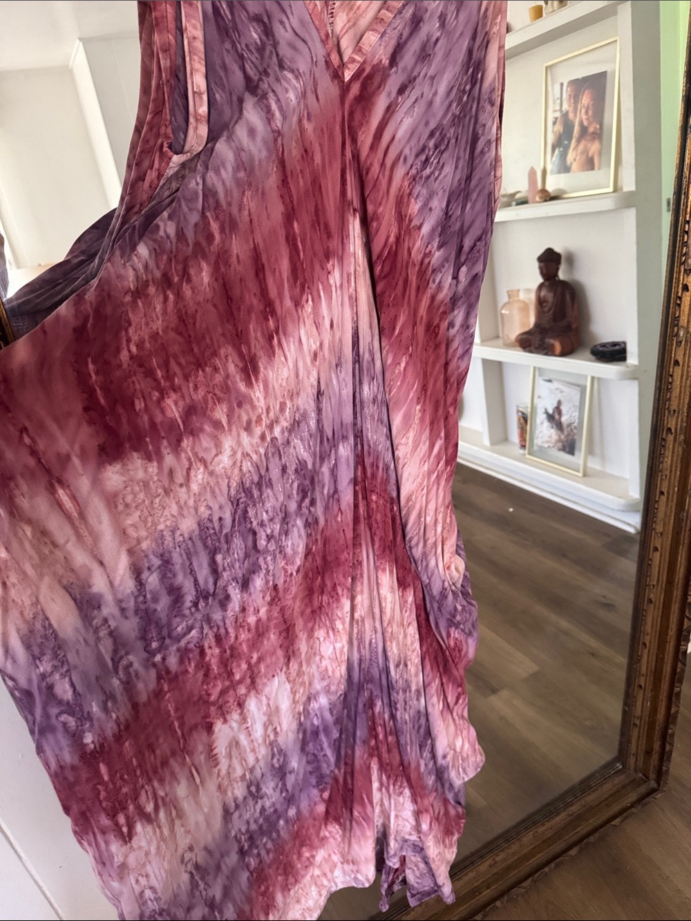 Hand dyed bohemian dress - Picture 2 of 2